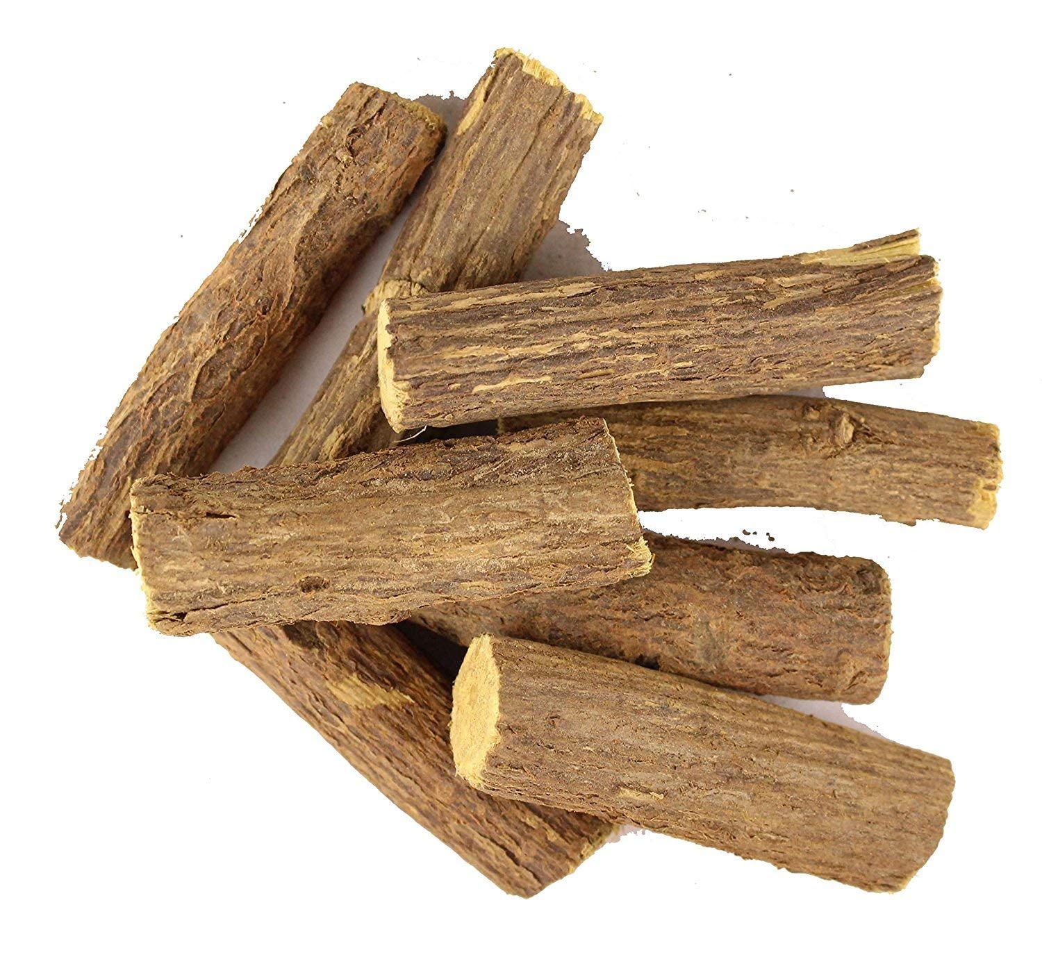 Scash 7 Ounce 200gm Natural Indian Chew Sticks Licorice Root Sticks - Individual Sticks are 2-3 inches Long - All Natural, Vegan