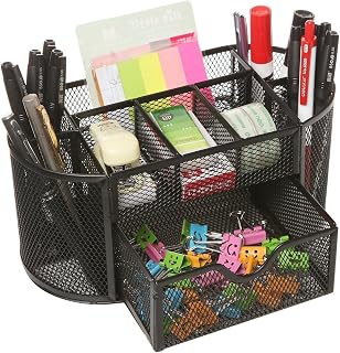 MeRaYo-Metal-Mesh-Office-Desk-Organizer-Stationery-Pen-Stand-Black-Color