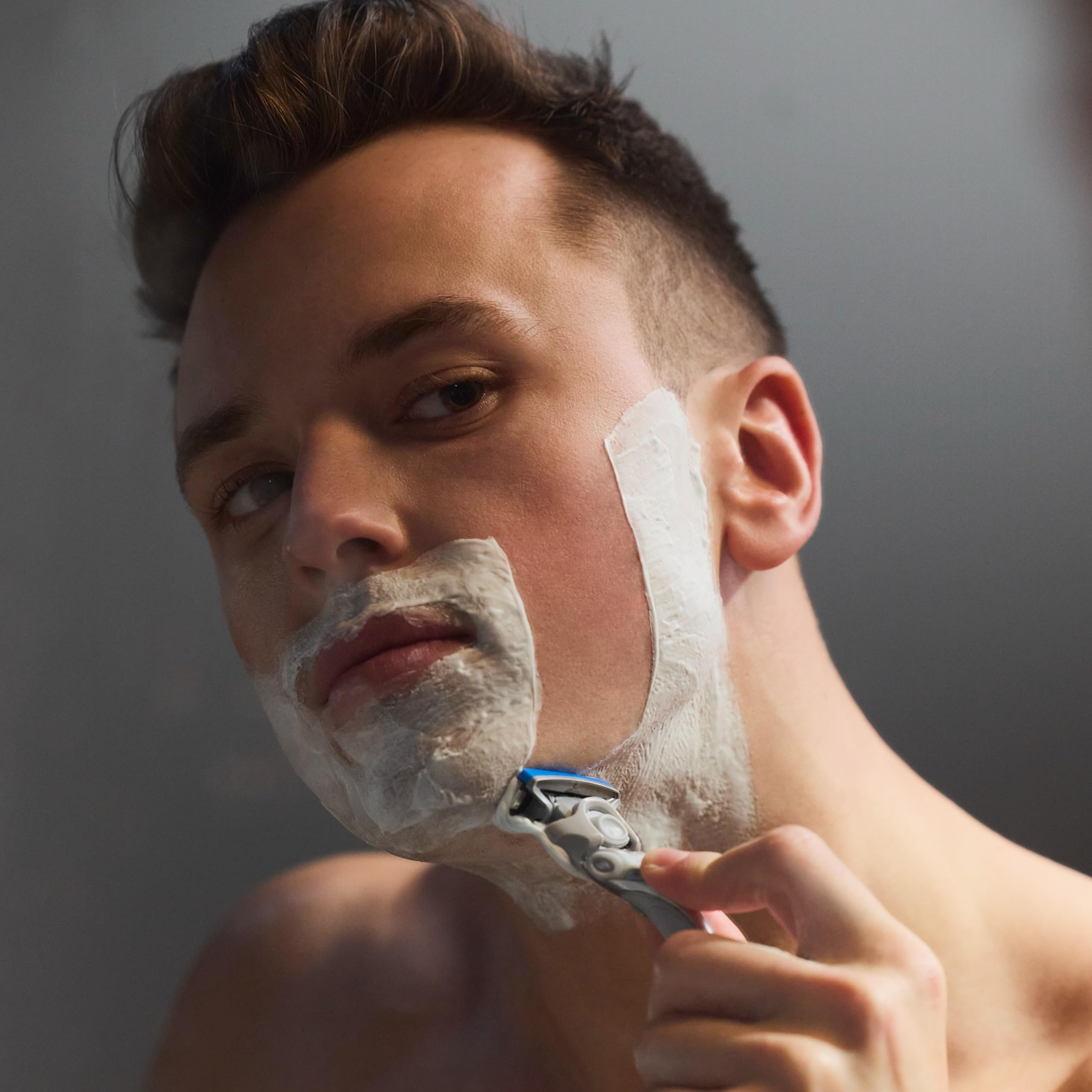 Gel de afeitado para hombres, eucalipto refrescante y árbol de té, 7 onzas (paquete de 3) - Gel de afeitar para hombres que hidrata, protege y calma para ayudar a reducir la irritación de la piel 2