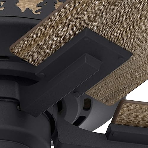 Miniatura 6 de Hunter Mt. Vista Ventilador de techo interior con luces LED y control de cadena de tracción, 52 pulgadas, hierro natural