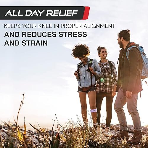 Miniatura 7 de Sleeve Stars - Correa de soporte para tendón rotuliano de marca sueca para mujeres y hombres, rodillera Osgood Schlatter eficaz para jóvenes y