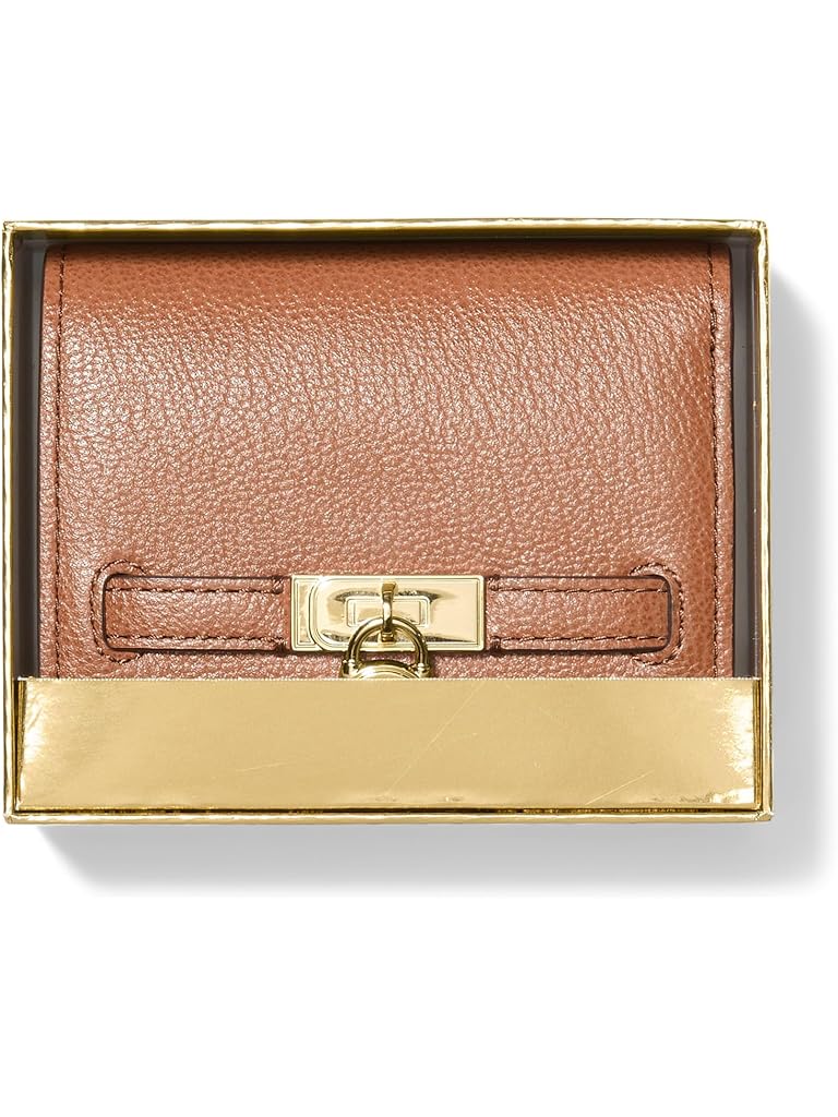 Brown Michael Kors Hamilton Moderne Small Compact Wallet
