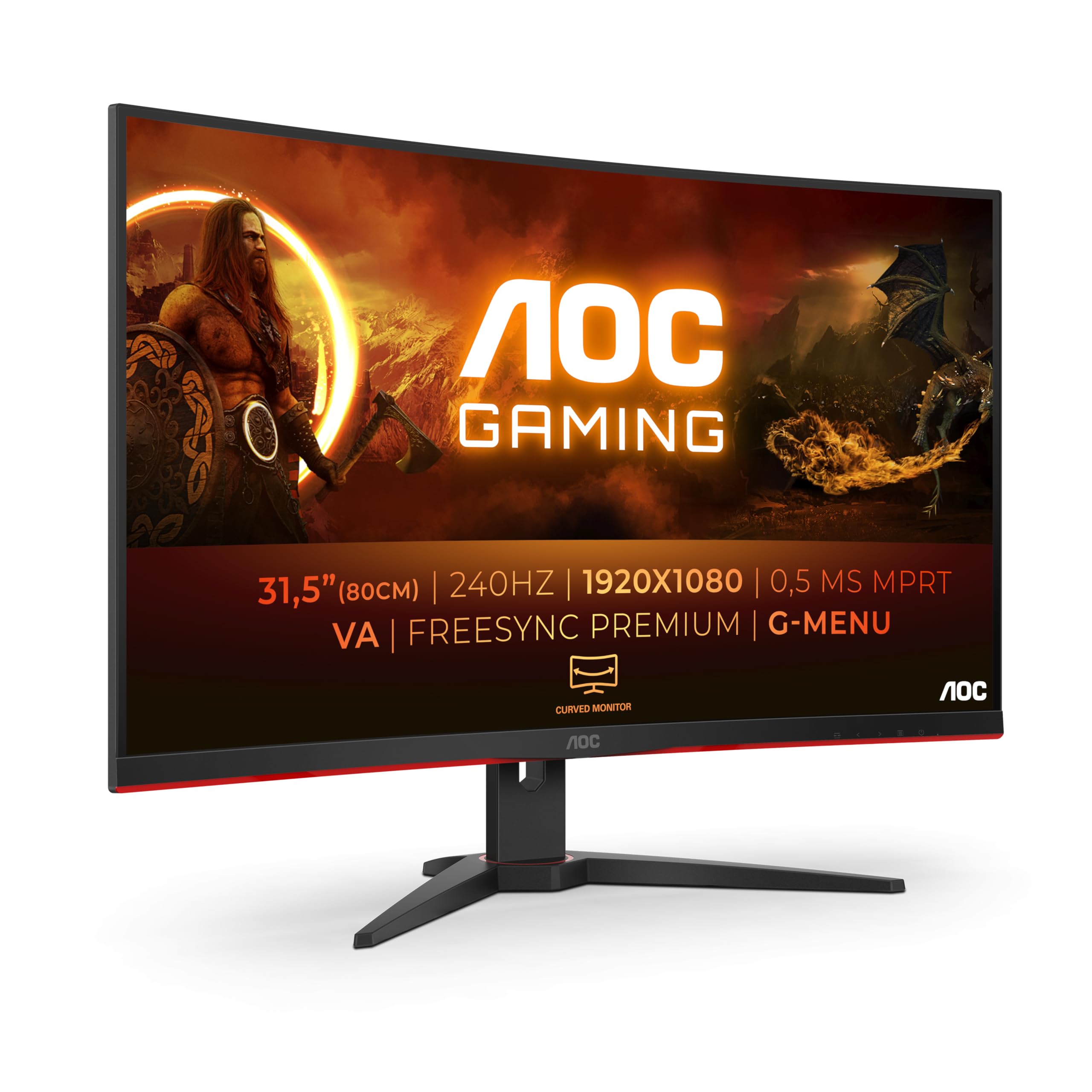 Amazon.com: AOC Gaming C32G2ZE - LED Monitor - Curved - Full HD