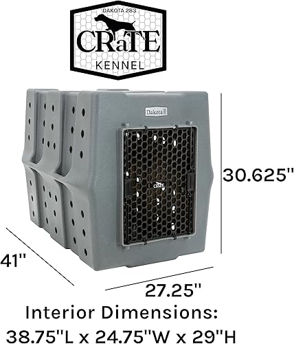 Miniatura 7 de Dakota 283 Jaula de perro resistente y económica para perros con puerta extraíble de doble vía - Caseta de perro resistente para perros de raza XL
