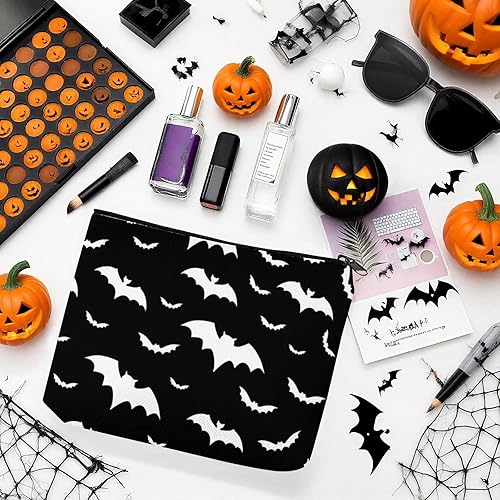 Miniatura 4 de Franala Bolsa de maquillaje de leopardo, de gran capacidad, portátil, para artículos de tocador, bolsa de cosméticos para mujeres, bolsa de viaje