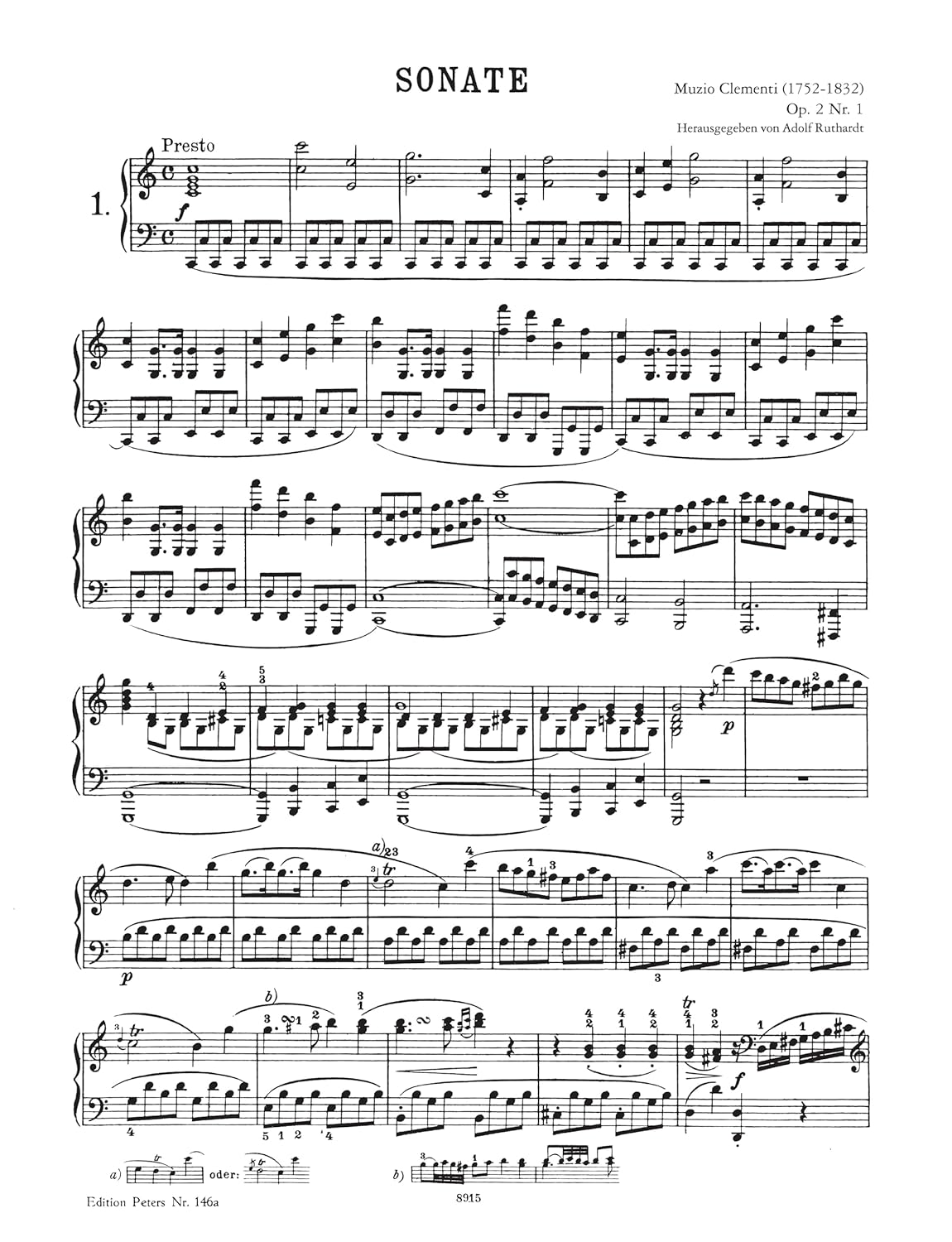 Selected Sonatas for Piano: Opp. 2 No. 1, 12 No. 1, 25 Nos. 5-6, 34 No. 1, 33 Nos. 1-2 (Edition Peters, 1) (German and English Edition)      Paperback – May 1, 2022