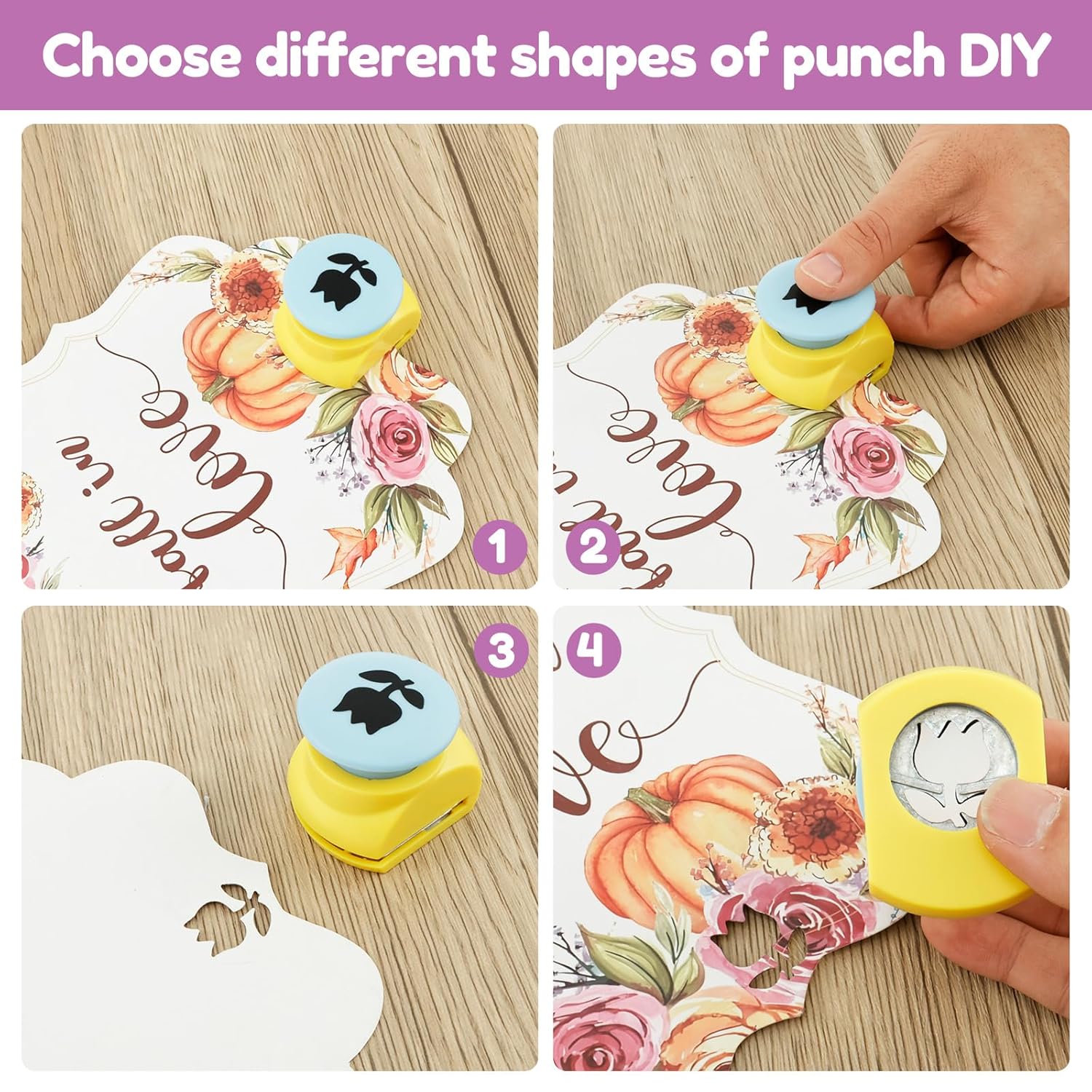 Craft Hole Puncher, Craft Hole Punch Set, Craft Hole Punch Shapes, Paper Hole Punch Set, Crafts Shape Cutters Portable Craft Hole Punch Set for Crafts Punch DIY Projects