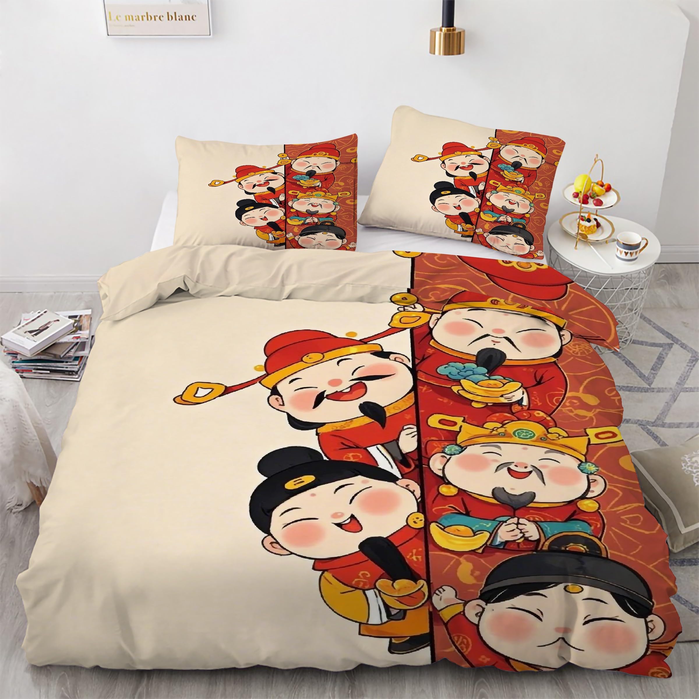 Parure de lit rouge 220x240 pour une chambre chaleureuse et zen