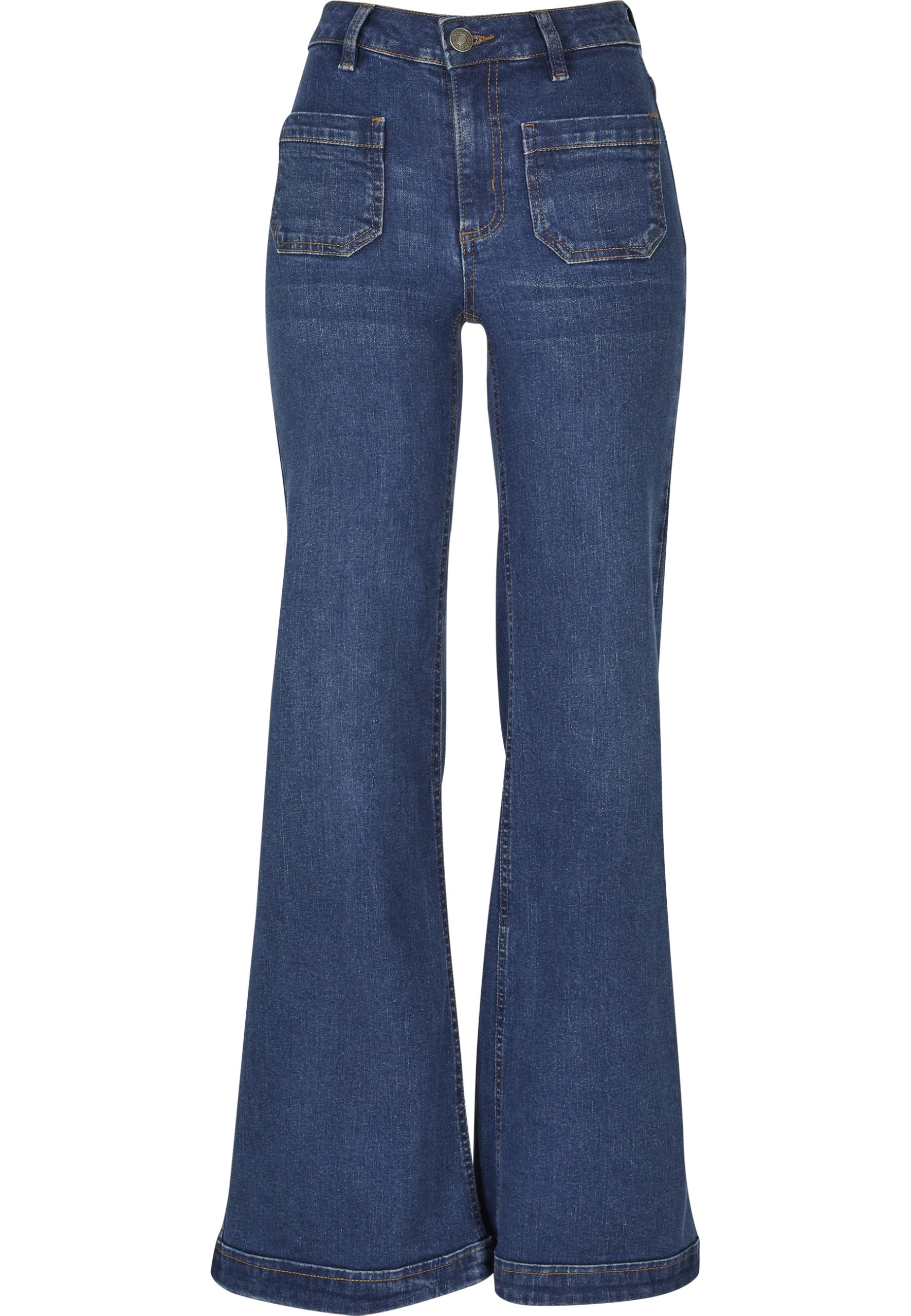 Urban Classics Damen Ladies Vintage Flared Denim Pants