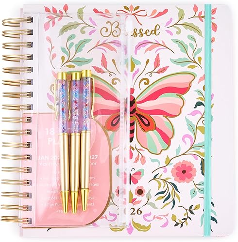 Miniatura 2 de Planificadorescalendarios diarios grandes de 18 meses 2026 planificadores Votum para el trabajo o el hogar con vistas mensuales, semanales y diarias