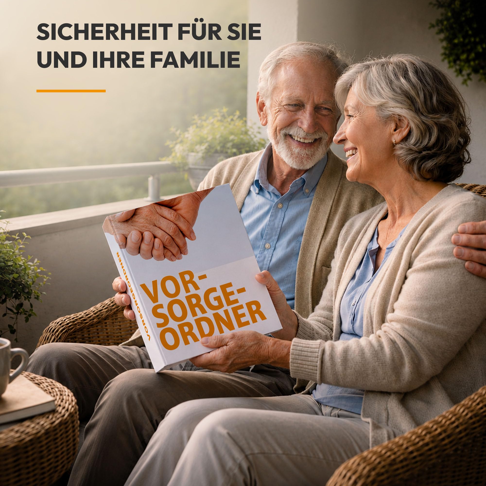 Vorsorgeordner & Pflegemappe mit Register - Notfallordner für Dokumente, Vollmachten und Patientenverfügung - Alles an einem Ort übersichtlich geregelt - Flexibel erweiterbar