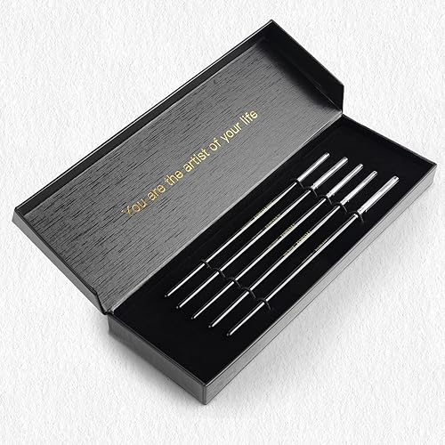 Miniatura 7 de Kolinsky Sable - Pinceles de acuarela en miniatura, 5 pinceles profesionales de pequeños detalles para tinta de gouache de acuarela y más, redondos