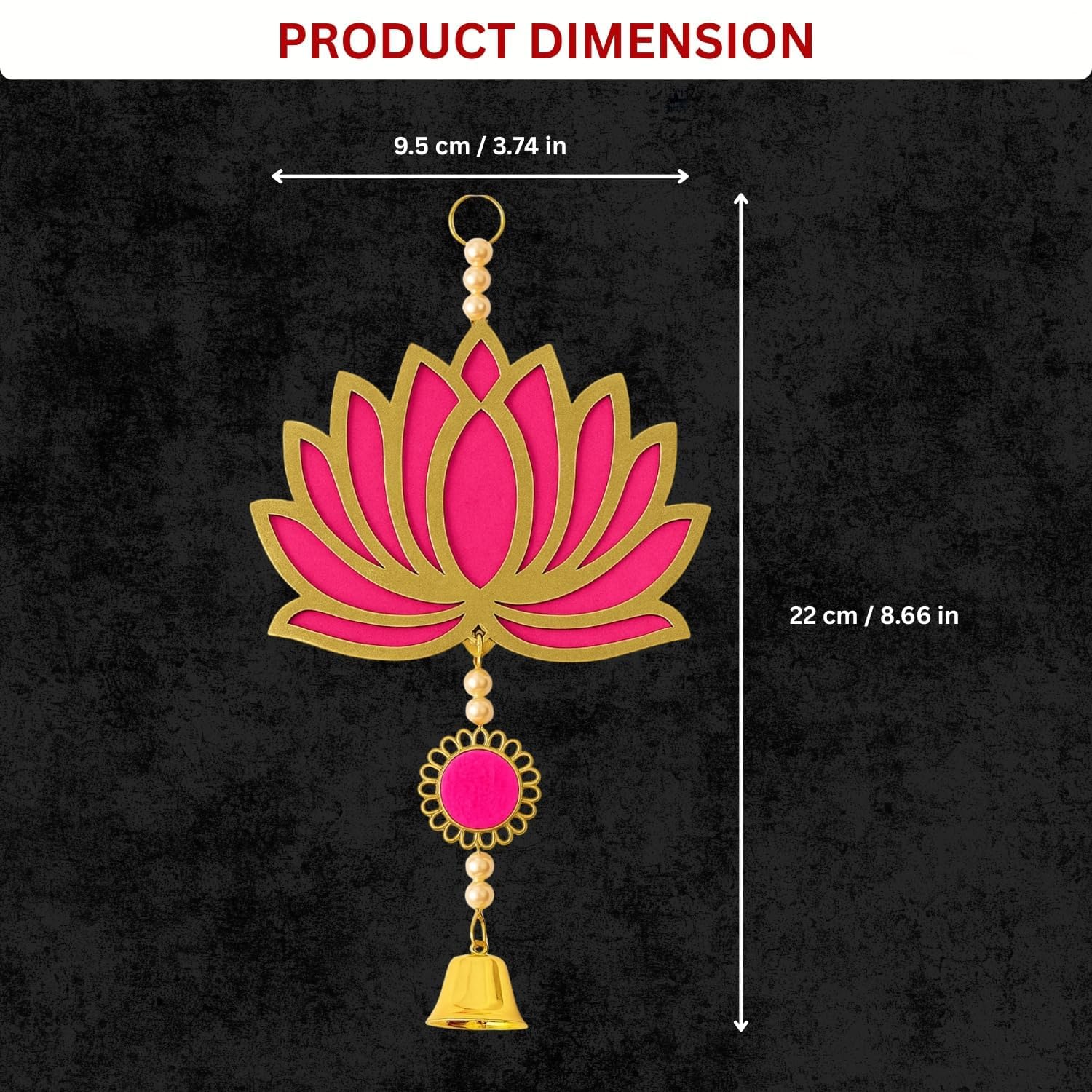 Wooden Lotus Wall Hanging - Diwali & Pooja Decor -3 Wooden Lotus Wall Hanging - Diwali & Pooja Decor -3