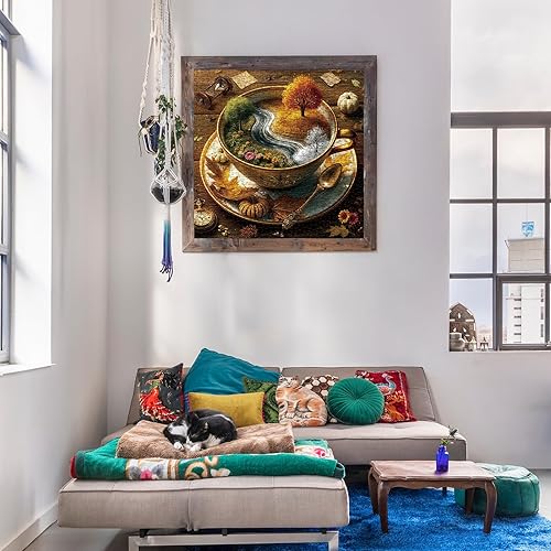 Miniatura 5 de Seasons of Cup - Rompecabezas para adultos, 1000 piezas, naturaleza, hermoso paisaje, plantas, flores, jardín, arte, rompecabezas desafiante