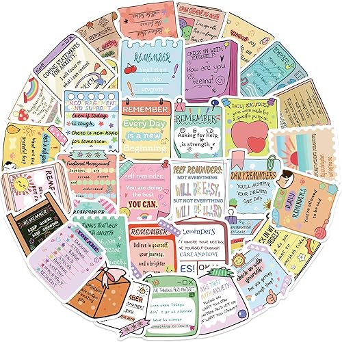 Calcomanías de salud mental, 150 unidades, frases inspiradoras de afirmación positiva, paquete de calcomanías para botellas de agua, portátiles,