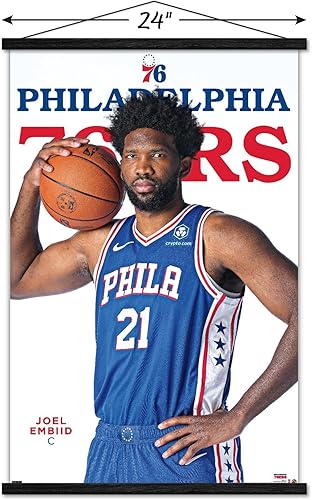 Miniatura 10 de Trends International NBA Philadelphia 76ers - Joel Embiid Feature Series 23 Wall Poster with Magnetic Frame