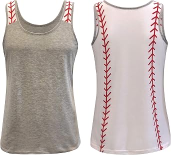 ILTEX Sports Tank Tops for Mom Fans Apparel Baseball Softball Basketball Soccer Volleyball