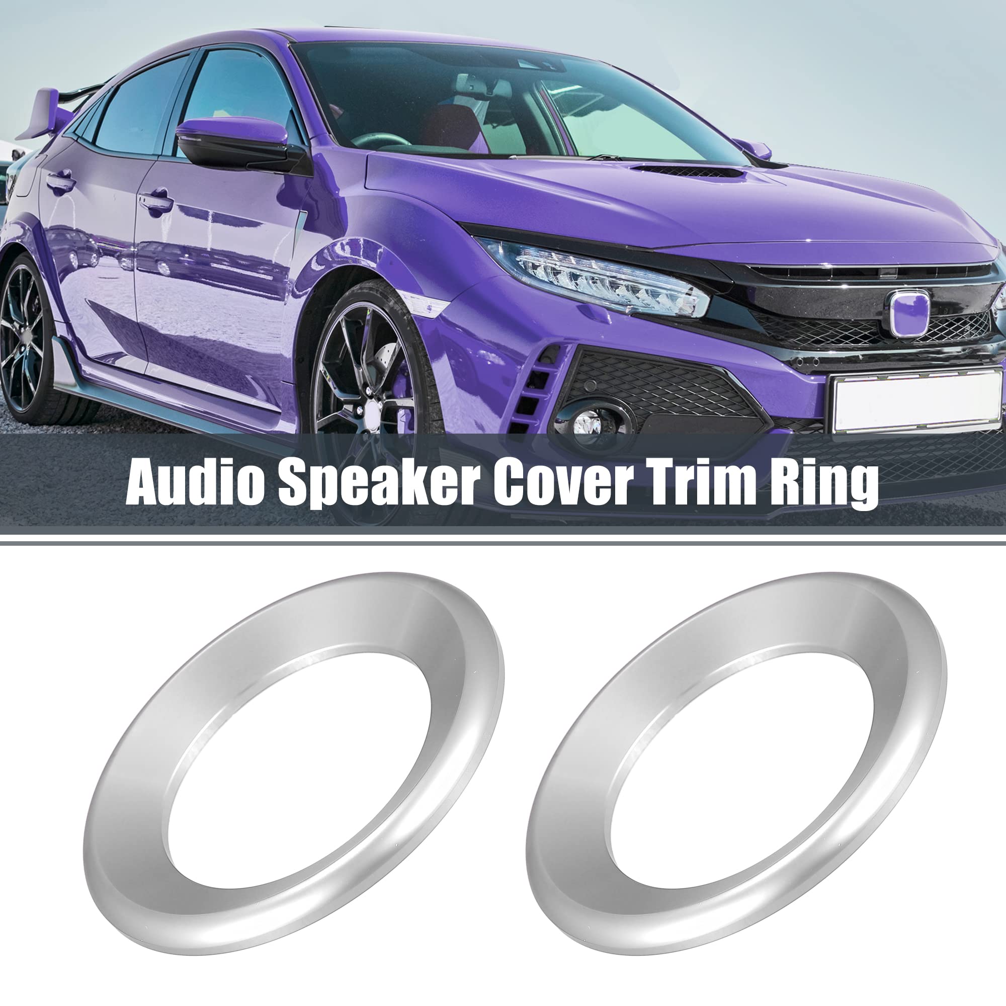 For Honda Civic 10th 2016 2018 Aluminum Alloy Front Door A Pillar Speaker Ring C