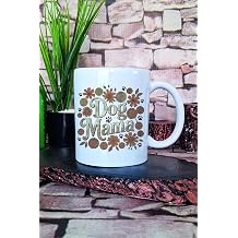 Boho Dog Mama Floral Bask l  Bohem K pek Annesi  i ekli Hediye Bask l  Kupa Bardak, QBM5764