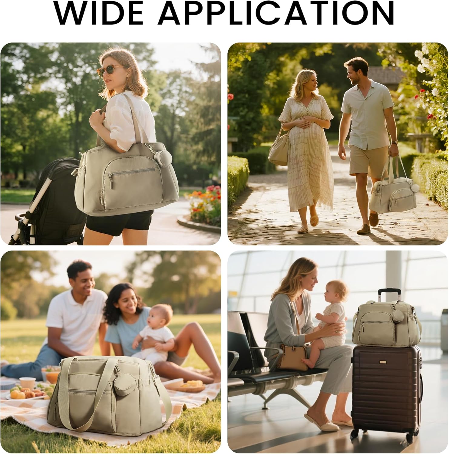 Amazon.co.jp: mommore おむつバッグ トート ベビーカーオーガナイザー パファーバッグ 大容量 ベビーバッグ おむつ替えパッド付き  旅行 病院用, カーキ, 2XL, トートバッグセット : Clothing, Shoes & Jewelry VONAL おむつバッグ トート ベビーカーオーガナイザー パファーパース 大容量 ベビーバッグ おむつ替えパッド付き 旅行 病院用