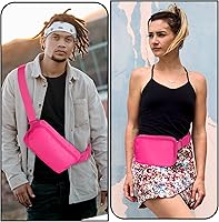 Vista 59 de Riñonera, bolsa para cinturón, correa ajustable ajustable de 40 pulgadas, para mujeres y hombres Beige