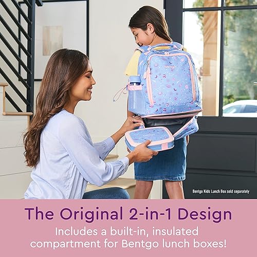 Miniatura 2 de Bentgo Kids Prints, 2 en 1, Mochila y lonchera aislada