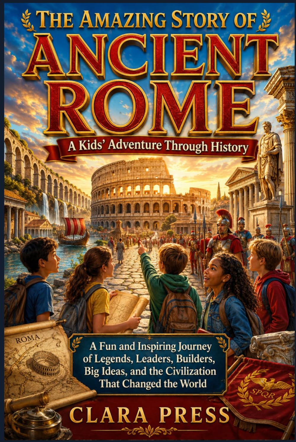 THE AMAZING STORY OF ANCIENT ROME: A Kids' Adventure Through History: A Fun and Inspiring Journey of Legends, Leaders, Builders, Big Ideas, and the ... Adventures and stories for Curious Kids)