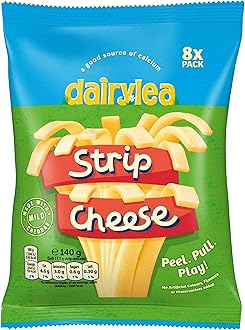 Dairylea Strip Cheese 8 Pack Cheese Snack, 140g