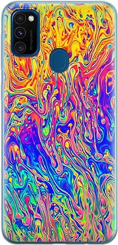 Miniatura 5 de Funda de teléfono compatible con Samsung Galaxy A73 A72 5G A71 A54 A52 A42 A34 A32 A14 A11 Impresión clara y ligera delgada al óleo transparente