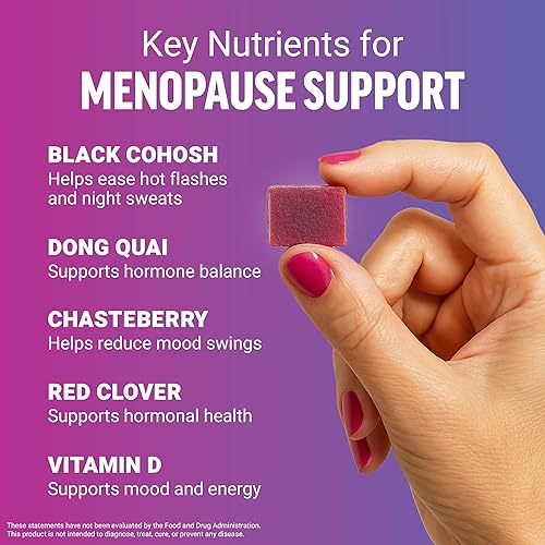 Miniatura 4 de FORCE FACTOR Suplemento de alivio de la menopausia para mujeres con cohosh negro para sofocos, equilibrio hormonal y apoyo a la sudoración nocturna,