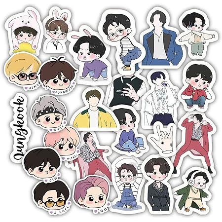 Rousrie BTS Stickers (Pack of 50) for Journal Supplies, Scrapbooking ...