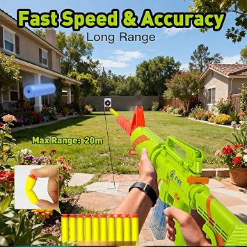 Toy Gun, Shell Ejecting Toy Gun, Realistic Gun, Automatic M16 - Blue