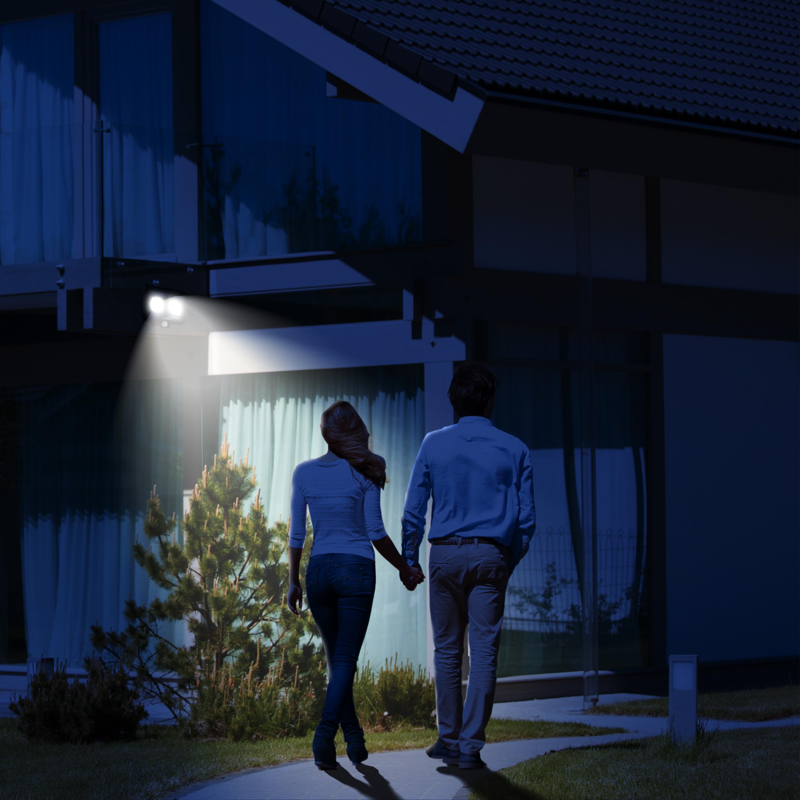 Lámparas Solares Impermeables Para Exteriores, Farola Solar Detector De Movimiento Y Mando Distancia Iluminacion Led Para Jardin Patio Aparcamiento 98578206