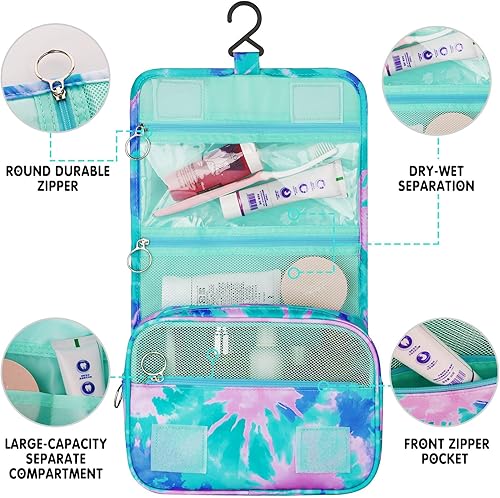 Miniatura 109 de Neceser colgante para niñas, neceser de viaje para niñas pequeñas, neceser de maquillaje cosmético impermeable, bolsa de lavado para niños pequeños