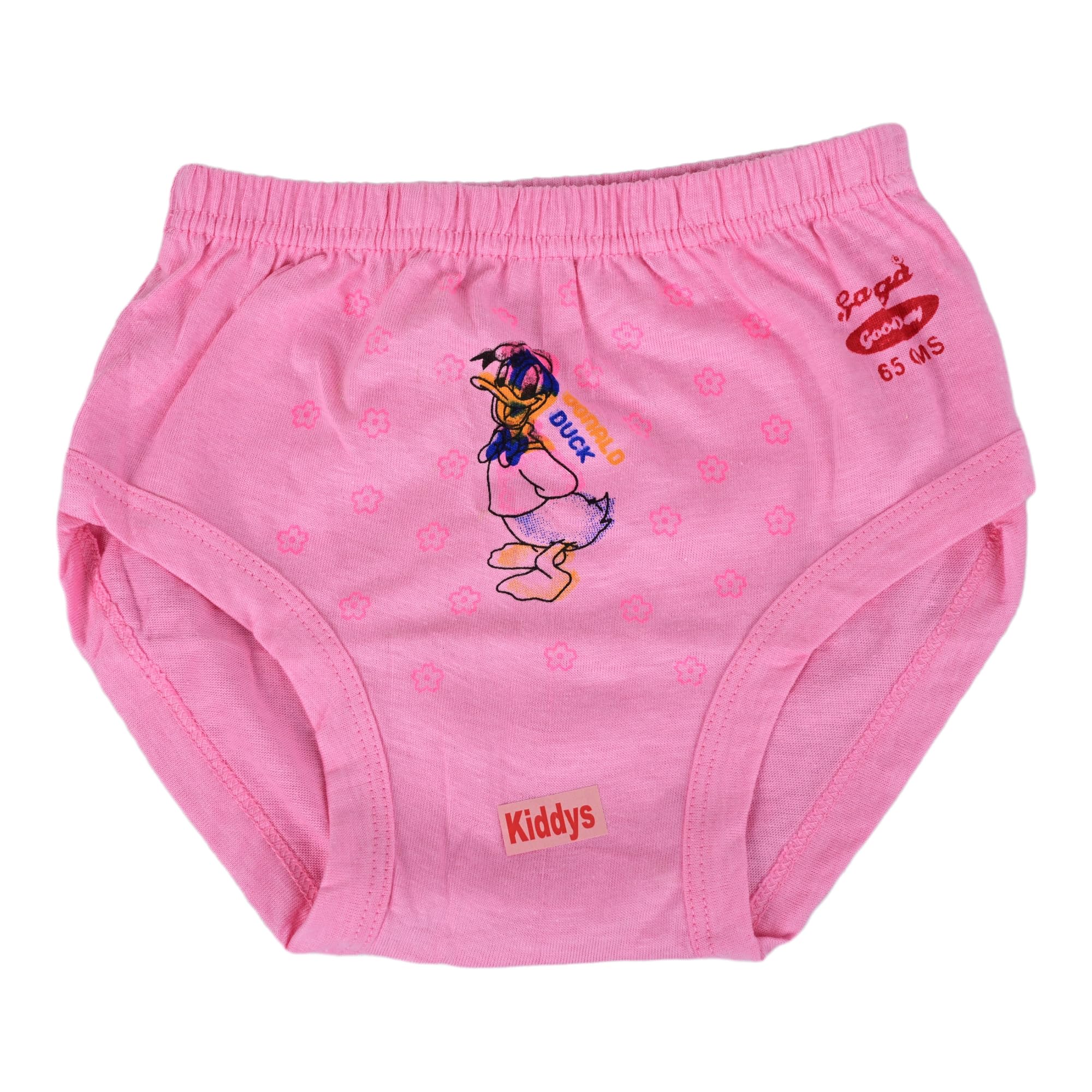 Kiddys 100% Cotton Kids Unisex Underpants Soft Underwear Bloomers Panty for Baby Girls & Boys Pack of 12 (in, Age, 6 Months, 12 Months, Regular, Multicolor) 1