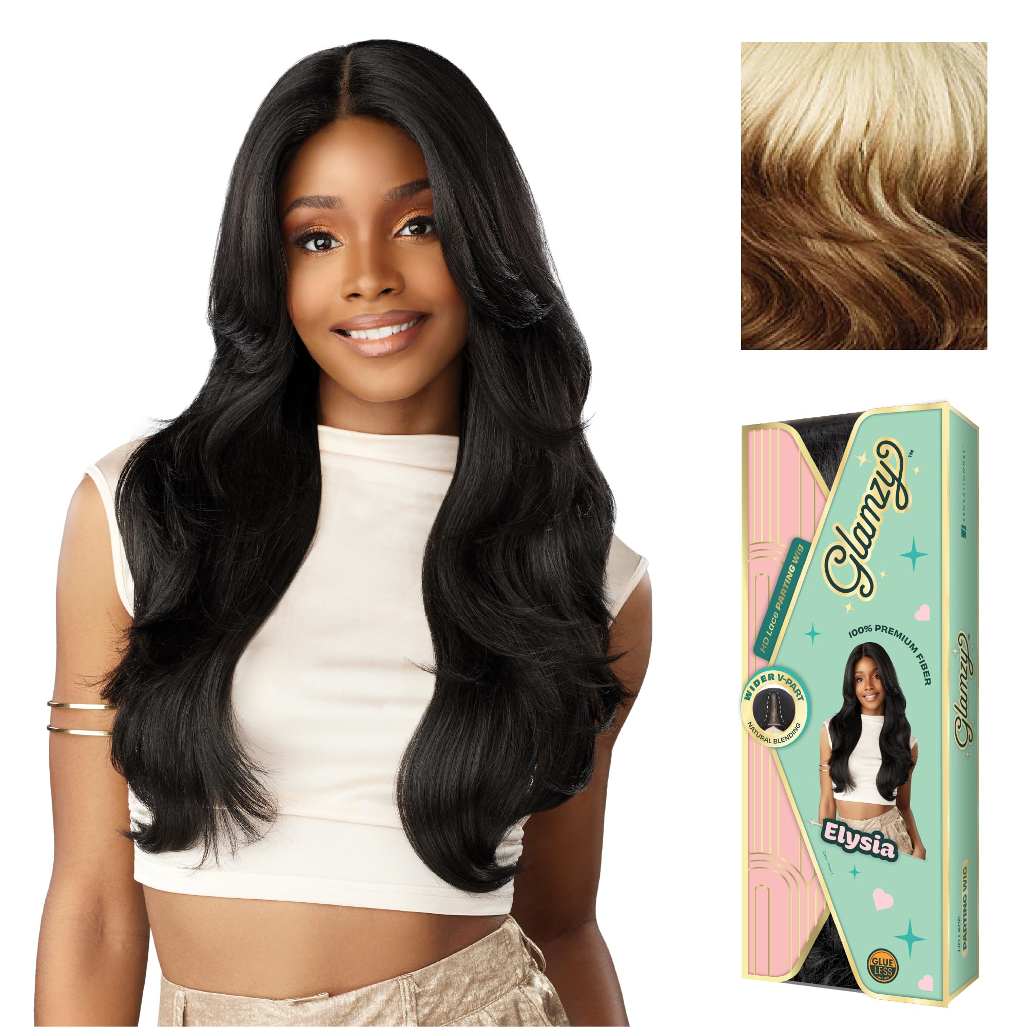 Amazon.com : Sensationnel Glamzy Lace Part Wigs - Elysia Glueless