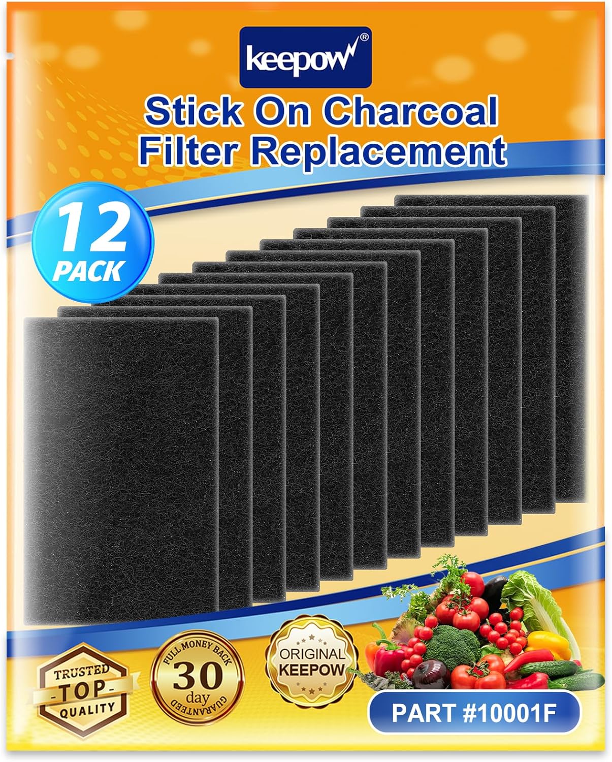 KEEPOW 12 Pack Trash Can Deodorizer Stick On Compost Bin