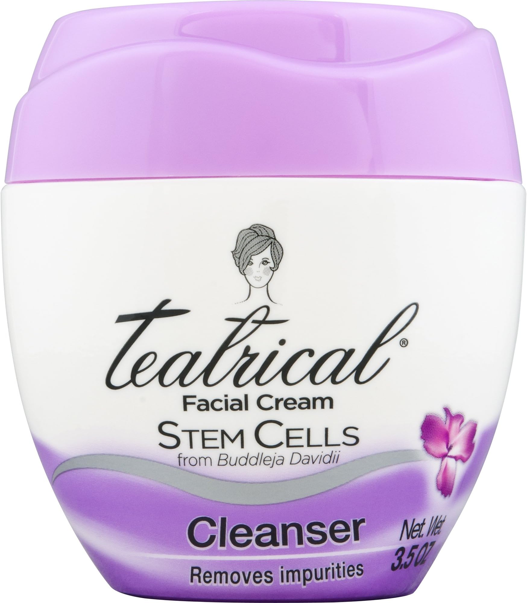 TEATRICAL Facial Cleanser with Buddleja Davidii Stem Cells, Floral, 3.5 Ounces