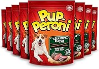 Vista 11 de Pup-Peroni Golosinas para perros, sabor original a tocino, 5.6 onzas (paquete de 8), hechas con tocino real