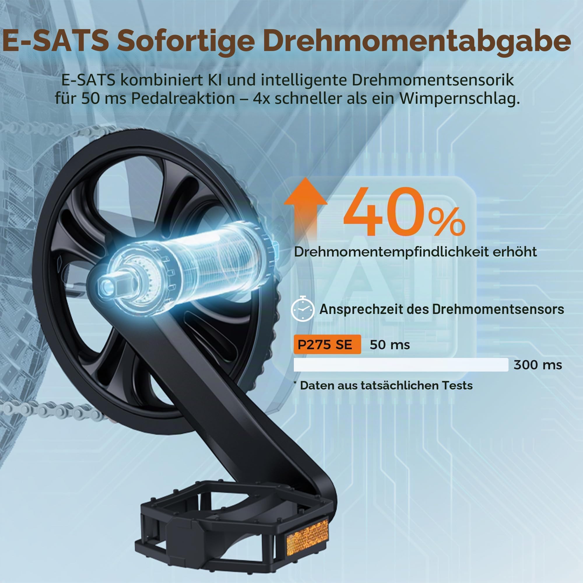 ENGWE P275 SE Ebike, 36V 13Ah Akku, Reichweite von bis zu 120KM, APP und Navigation, Hydraulische Bremsen und Drehmomentsensor, 7-Gang und 27.5" × 1.75" Elektrofahrrad
