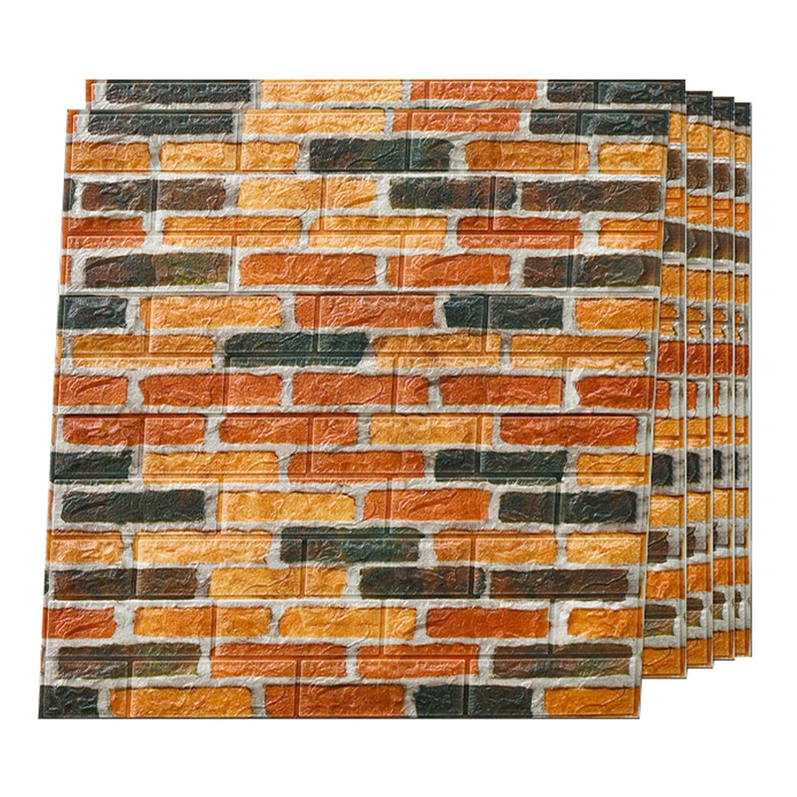 Buy 3D Wall Panels Brick Effect, 3D Brick Wallpaper, DIY Self Adhesive Wallpaper Wall Panels