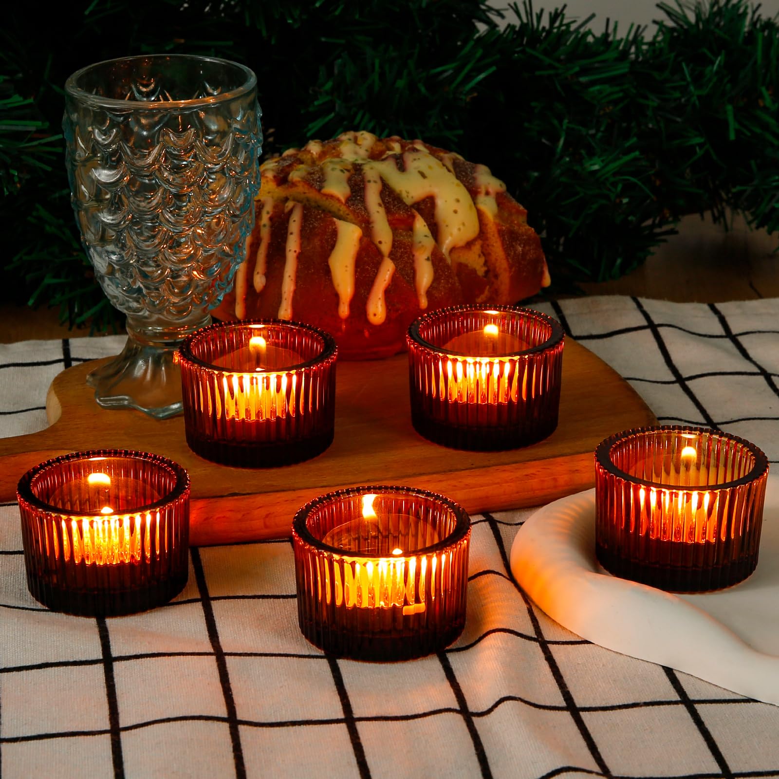 12 Portacandele In Vetro Per Tealight - Trasparenti Per Centrotavola - Decorazioni Per Matrimoni E Feste - Foto 10