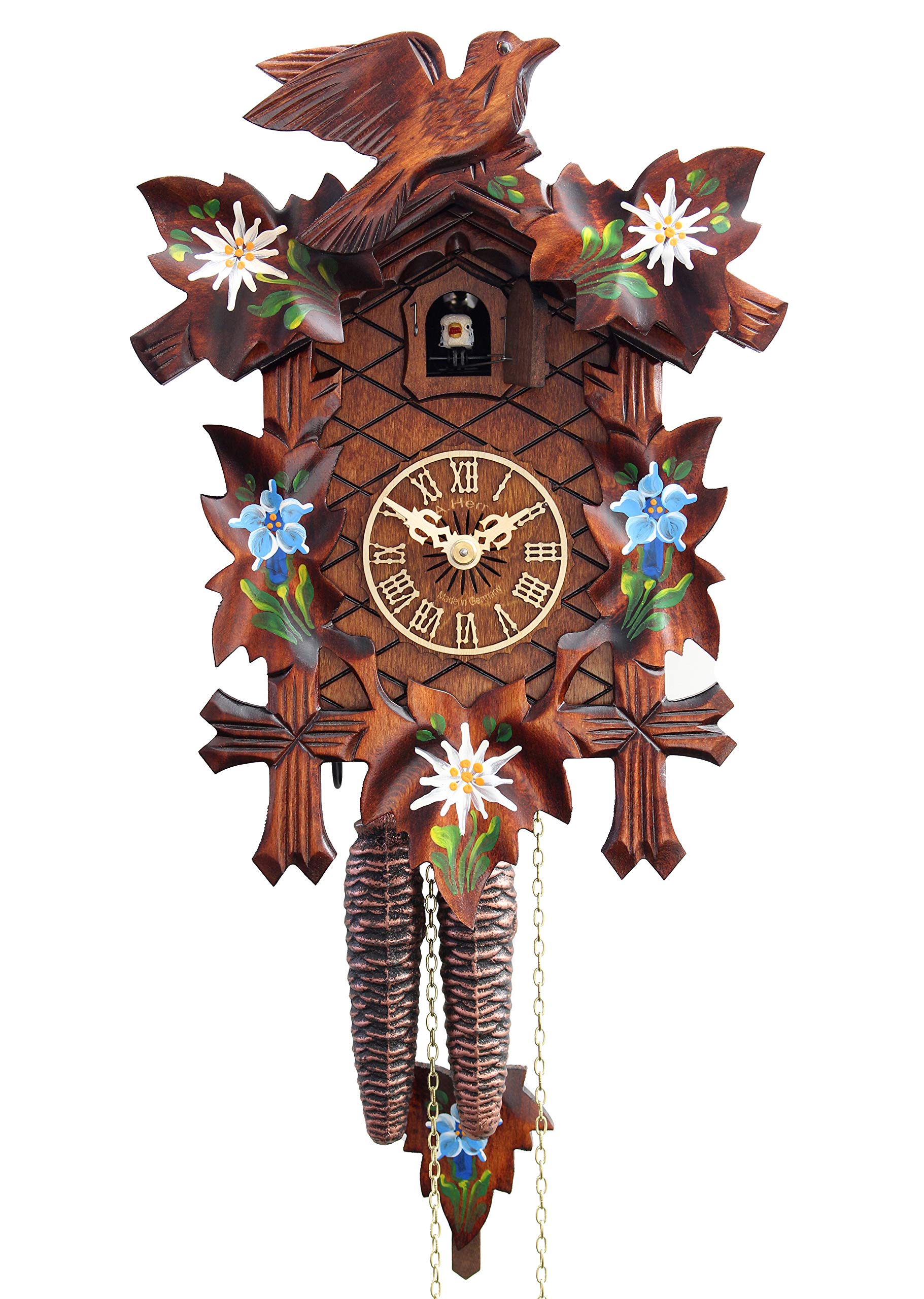 HerrZeit by Adolf HerrCuckoo Clock - Alpine Flowers