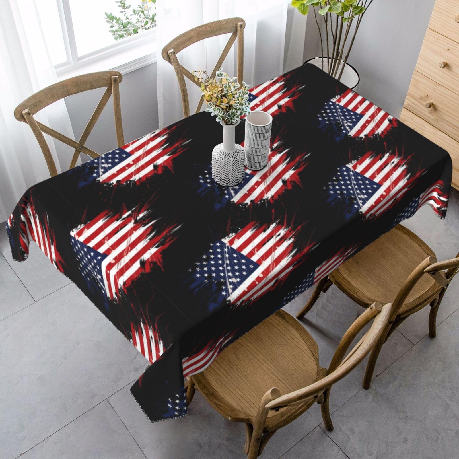Nappes Art du Drapeau Américain lavables pour protéger la table pendant un cocktail