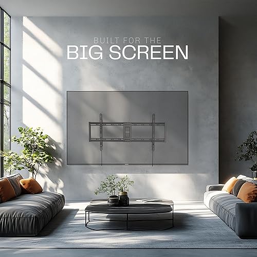 Miniatura 6 de VIVO - Soporte universal de pared de alta resistencia para TV curvo y de pantalla plana Negro