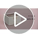 SONGMICS Jewelry Box with Glass Lid, 3-Layer Jewelry Organizer and Storage, 2 Drawers, for Big and Small Jewelry, Modern Style, 8 x 9.1 x 5.3 Inches, Cloud White and Gold Color UJBC239WT - Image 8