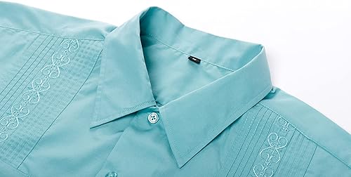 Miniatura 4 de Camisas para hombre Camisas Guayabera Camisas cubanas de manga larga Camisas mexicanas para hombre