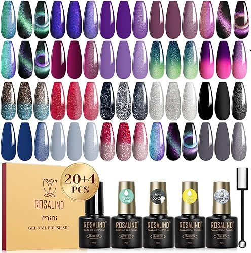 Peacecolor 83Pcs Gel Nail Polish Kit with U V Light — alternate angle