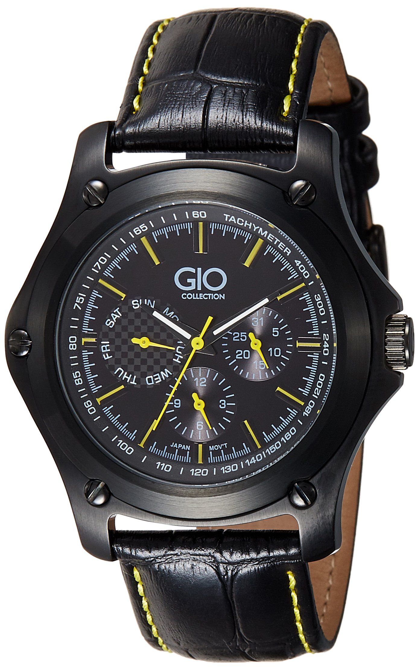 Gio Collection Multifunction Black Dial Mens Watch - G0072-02 (B01DBSZUGQ) Amazon Price History, Amazon Price Tracker