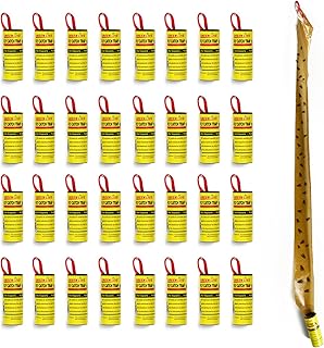 32 Fly Strips，Fly Ribbon Sticky Traps，Fly Catcher Sticky Fly Traps for Outdoor Hanging， Fly Trap Fly Paper Strips Indoor Catcher for Fruit Flies, Gnat,Insect, Pest, Mosquito